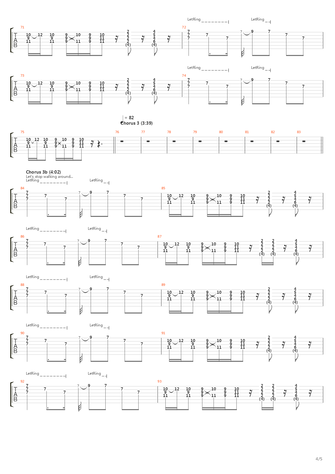 Footsteps In The Dark吉他谱