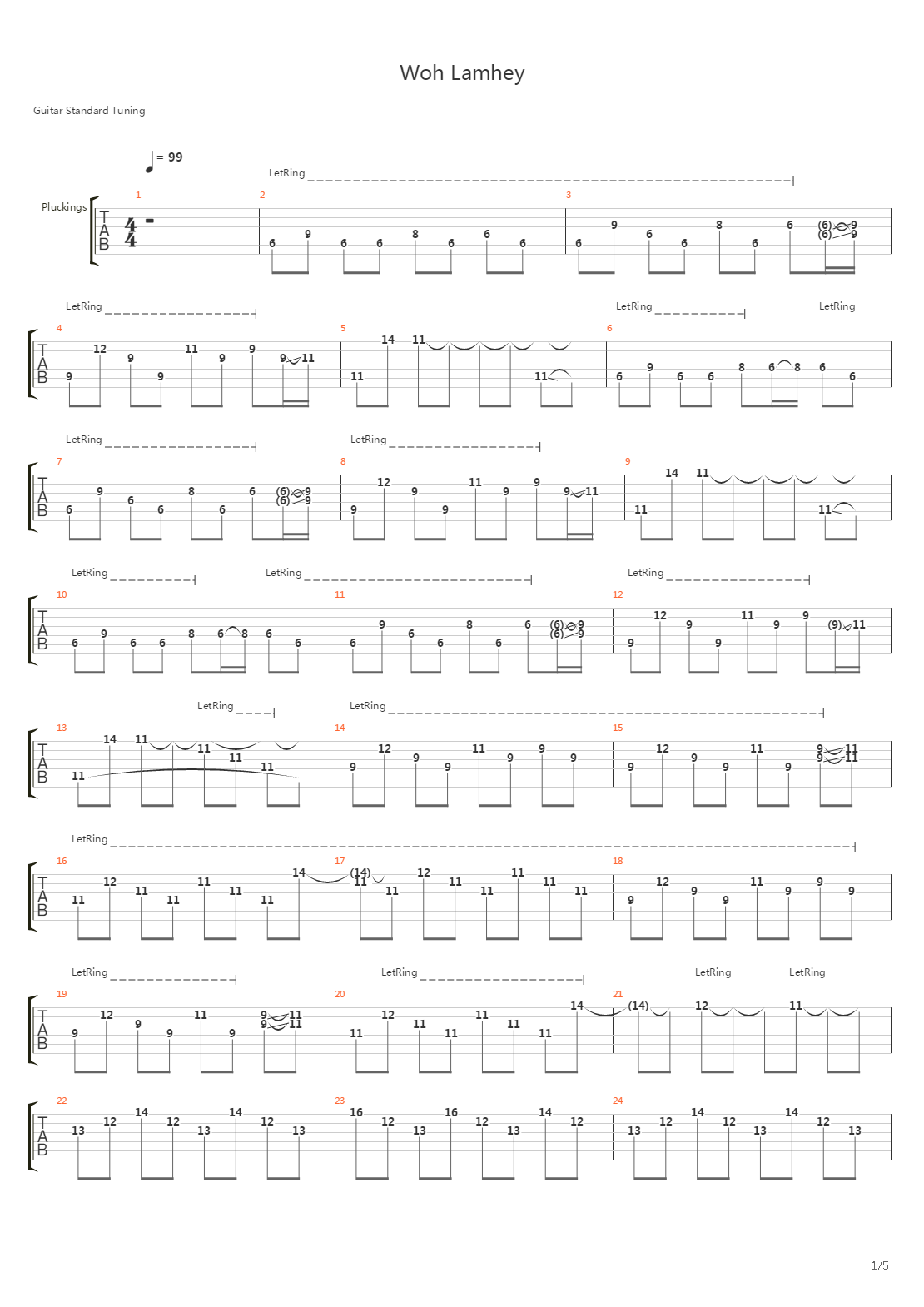 Woh Lamhey吉他谱
