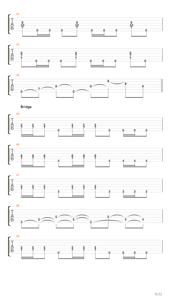 Battalions吉他谱