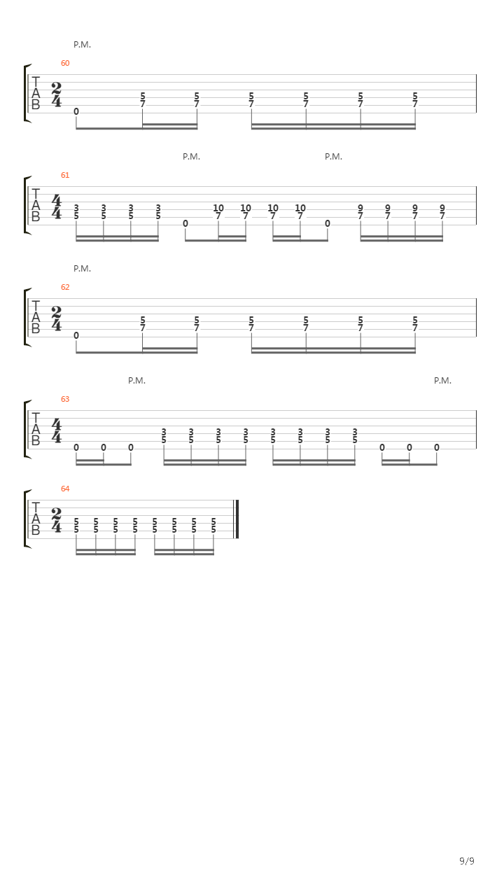 Bridges Of Fire吉他谱