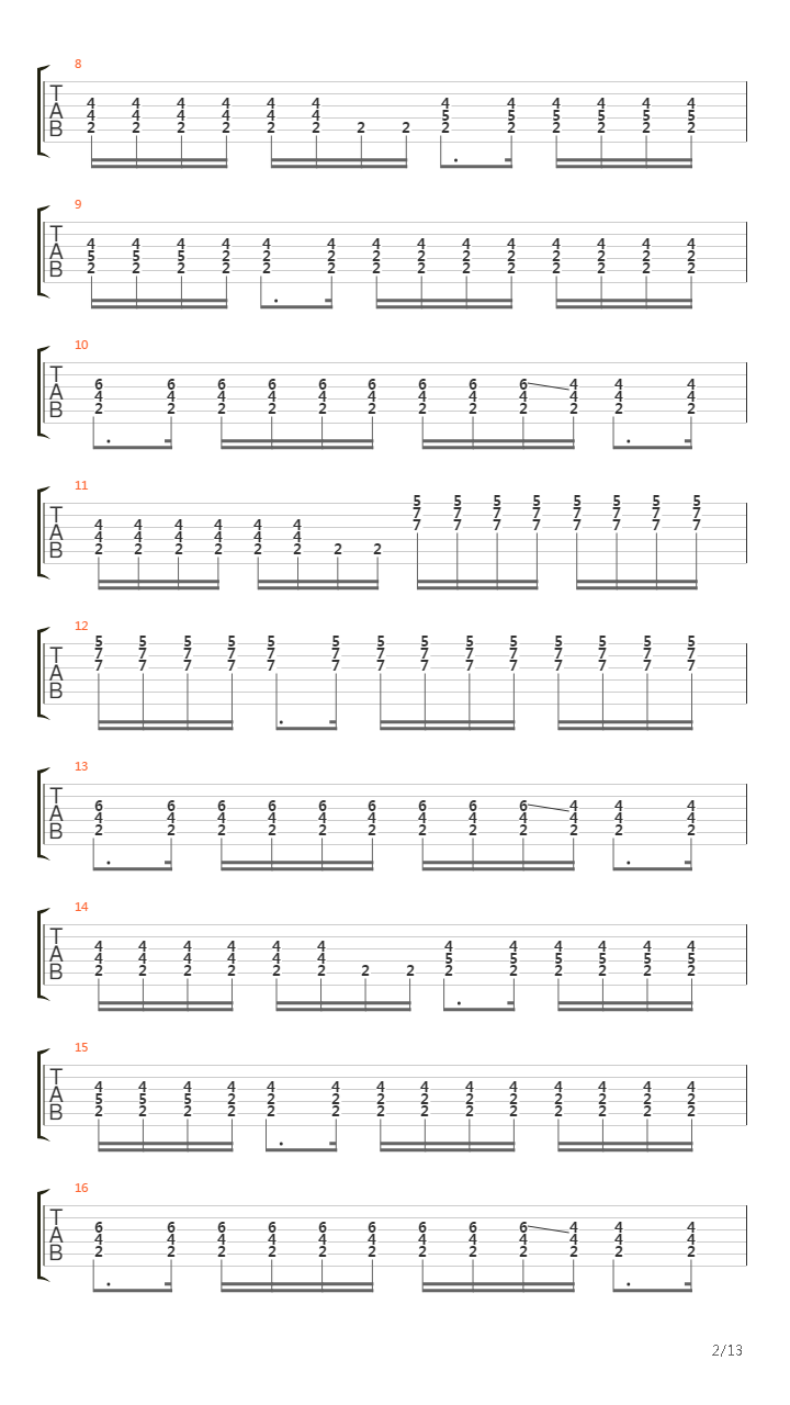 Bridges Of Fire吉他谱