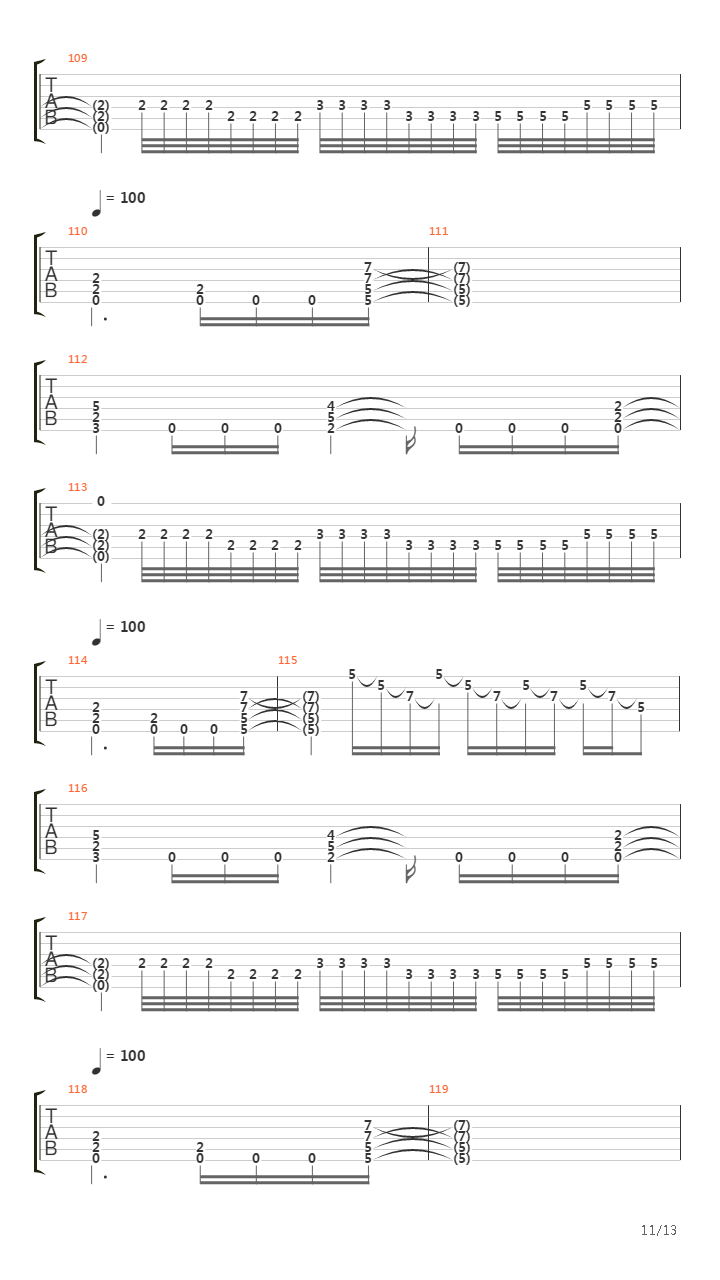 Bridges Of Fire吉他谱