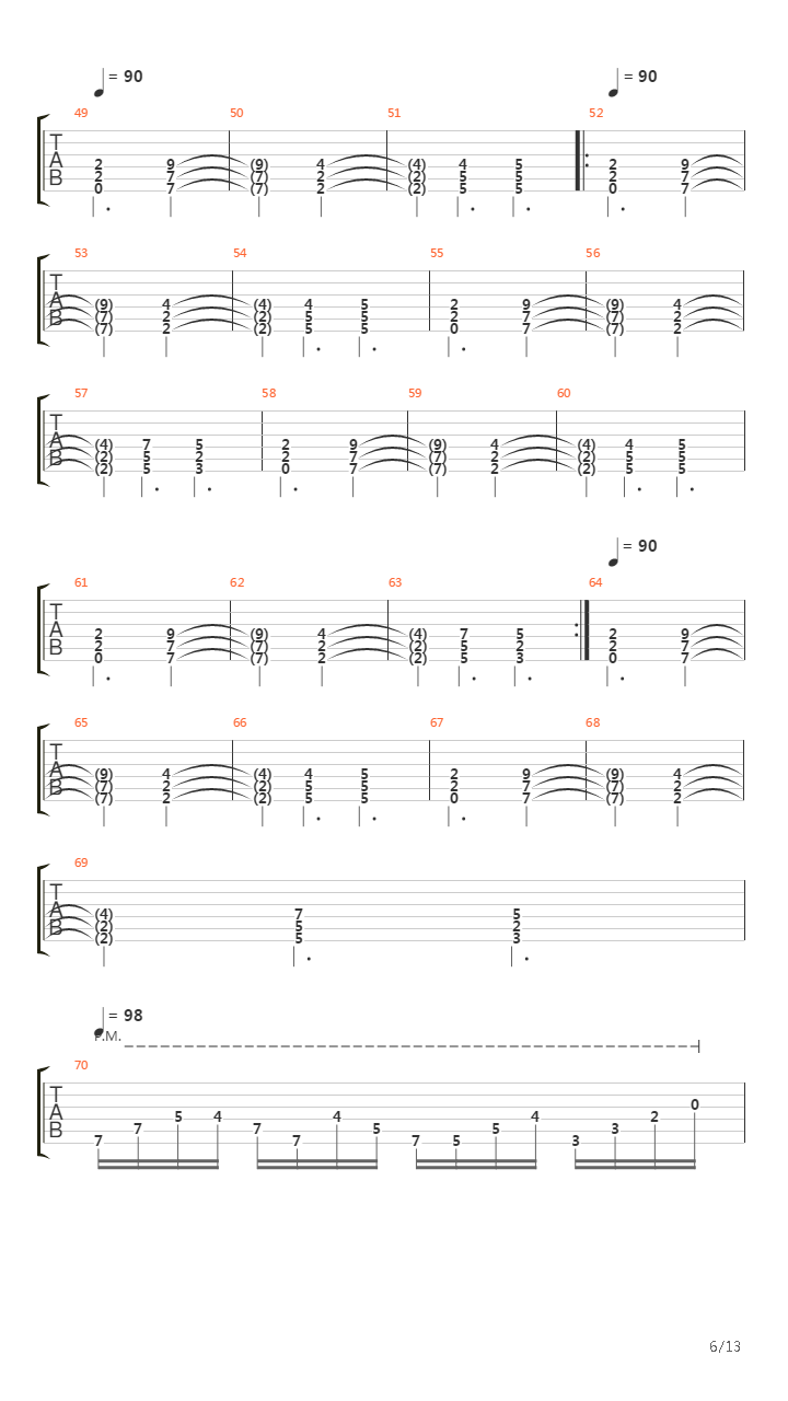 Bridges Of Fire吉他谱