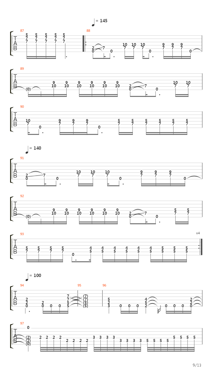 Bridges Of Fire吉他谱