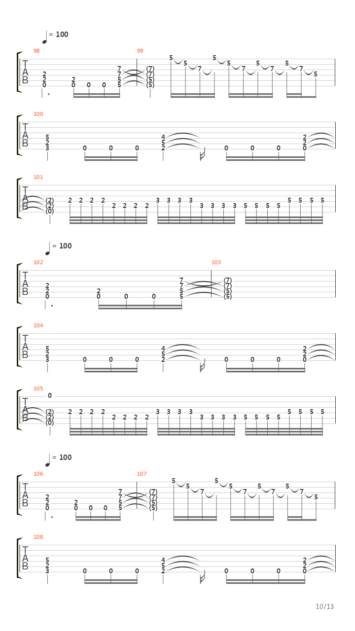 Bridges Of Fire吉他谱