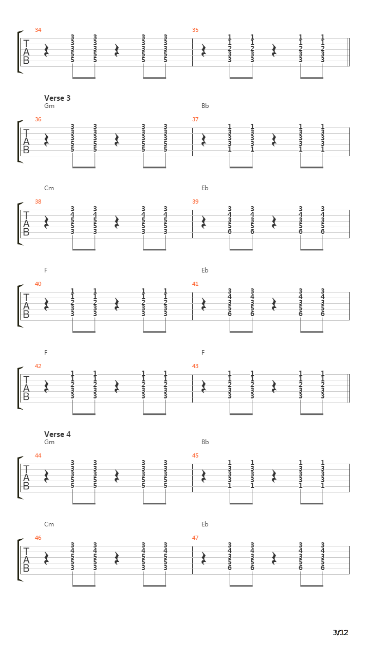 500 Miles吉他谱