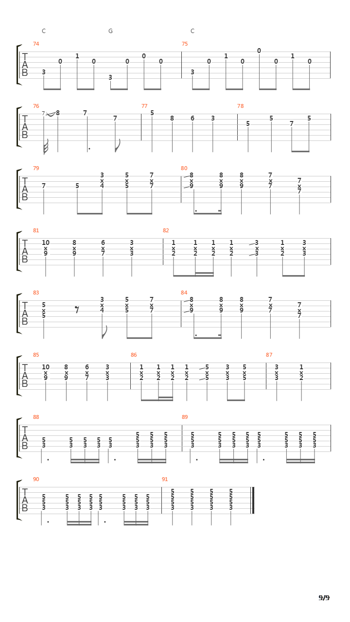 結婚行進曲(婚礼进行曲 Wedding March)吉他谱