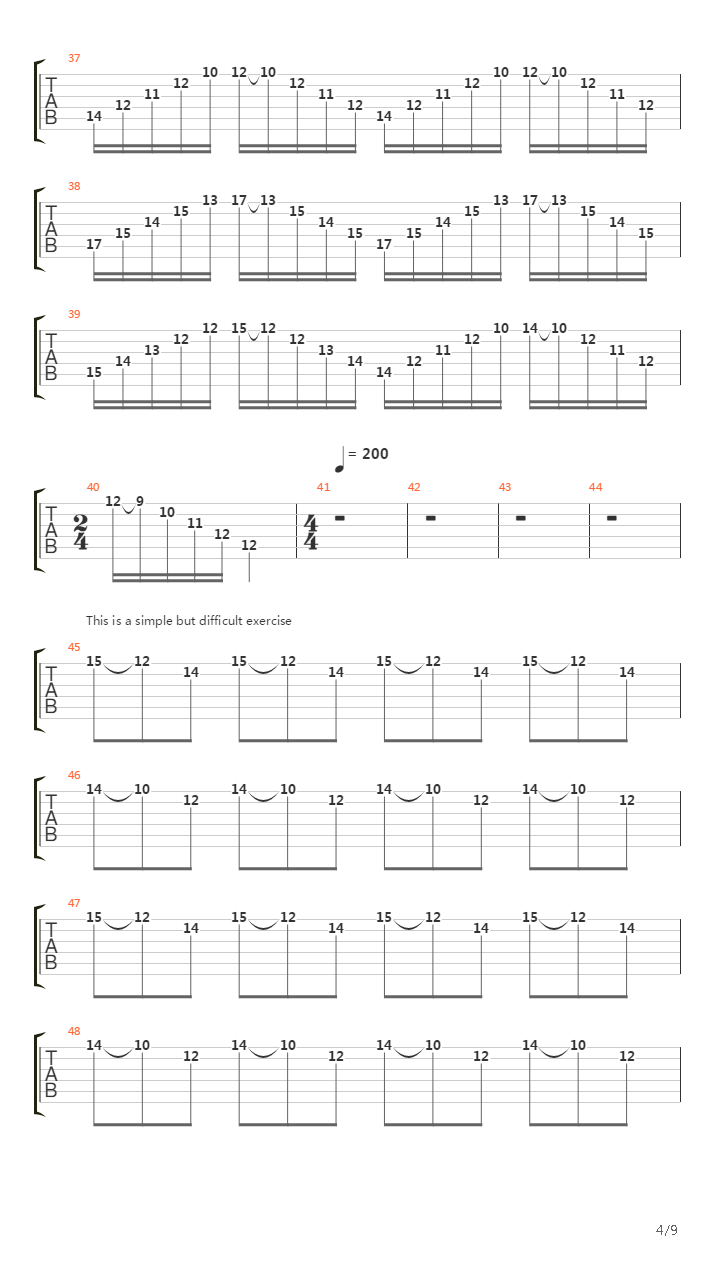 Sweep Excercises - Sweep Picking (Sweeping Arpeggios吉他谱