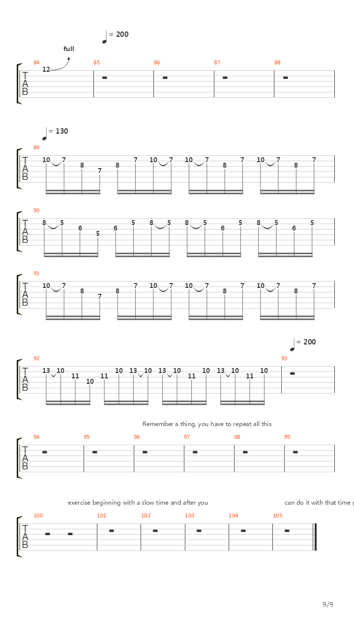 Sweep Excercises - Sweep Picking (Sweeping Arpeggios吉他谱