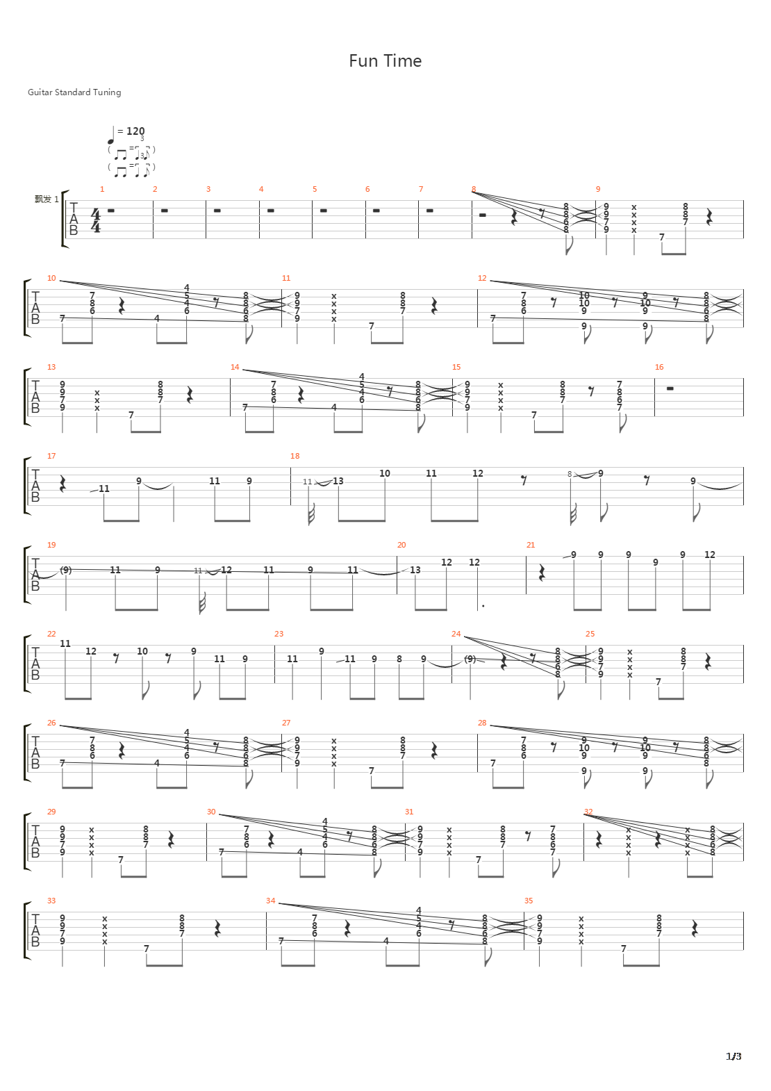 Fun Time吉他谱