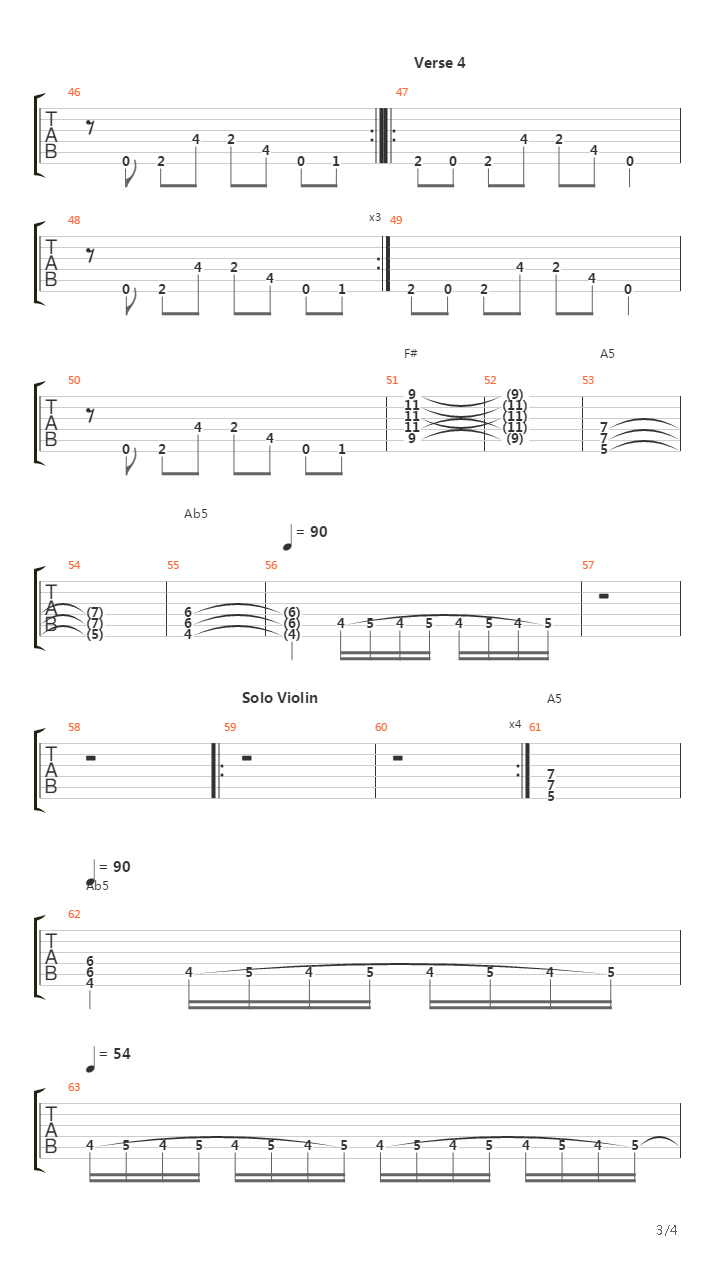 Lazaretto(总谱，含solo）吉他谱