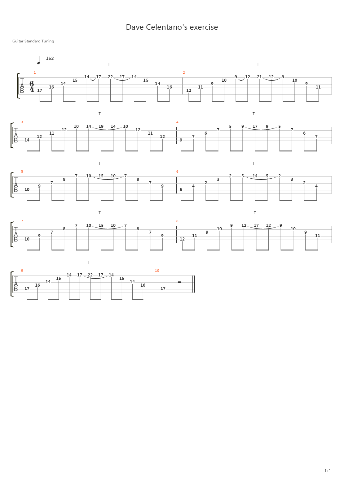 Sweep Exercises-Dave Celentano's Exercise .gp5吉他谱