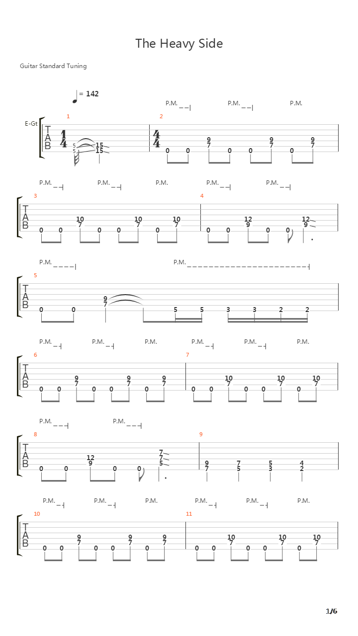 乔伊主奏吉他Solo4 The Heavy Side吉他谱