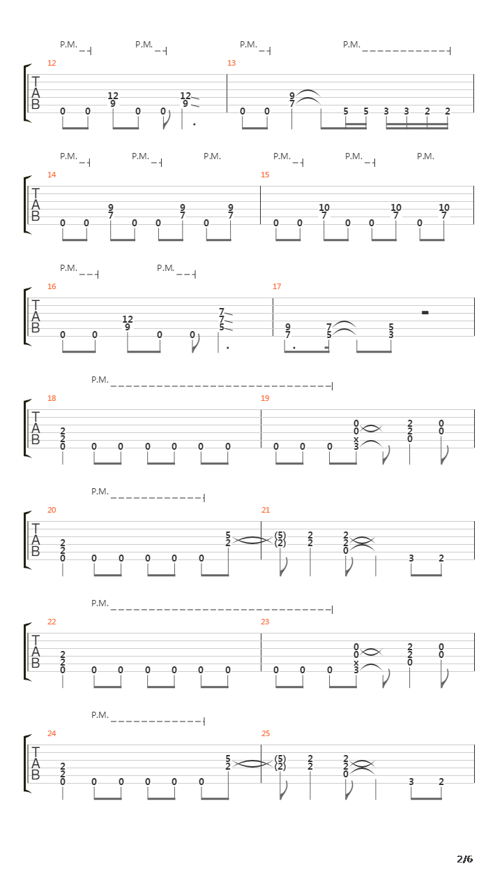 乔伊主奏吉他Solo4 The Heavy Side吉他谱