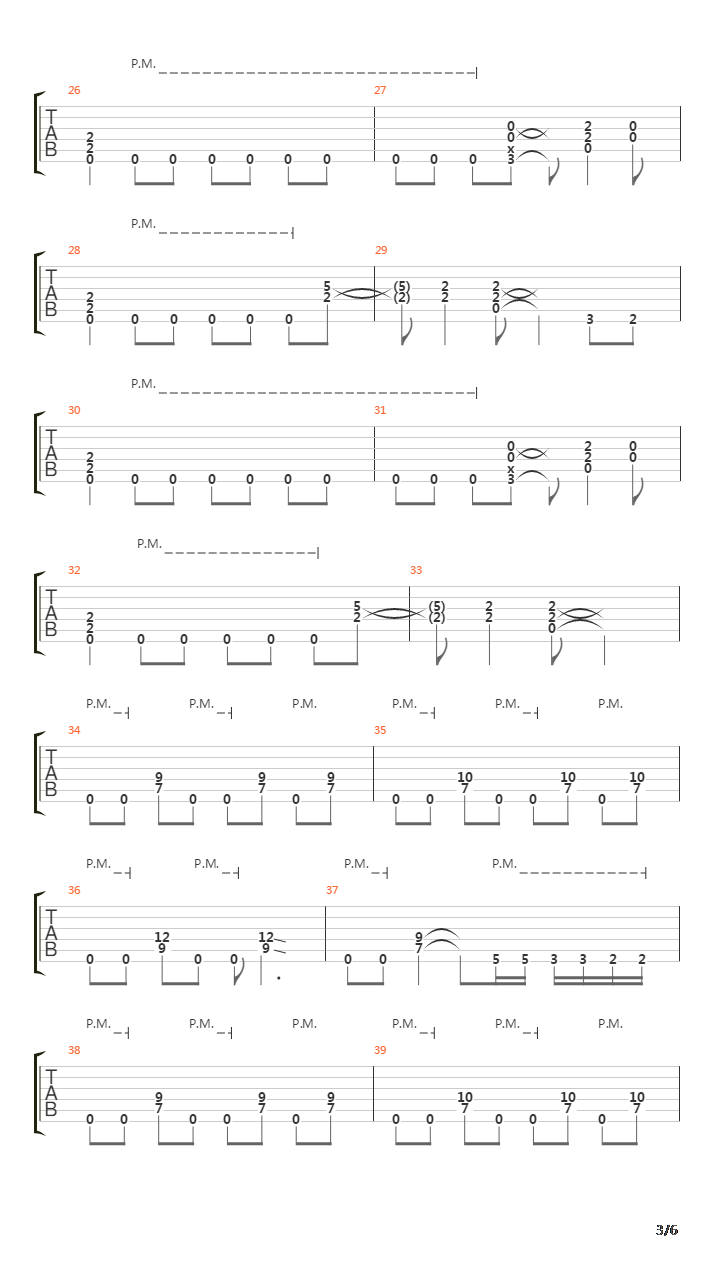 乔伊主奏吉他Solo4 The Heavy Side吉他谱