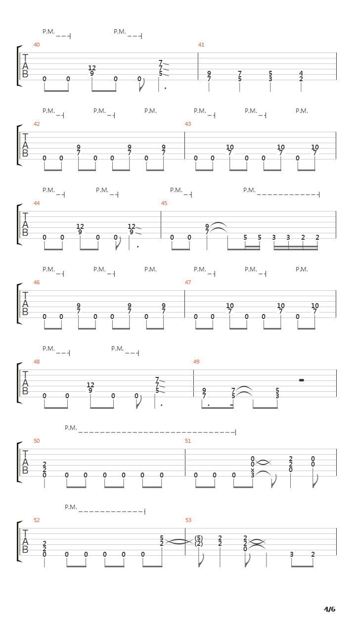 乔伊主奏吉他Solo4 The Heavy Side吉他谱