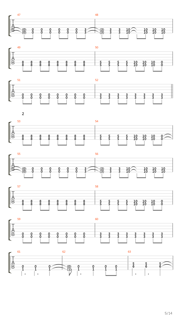Flat 53 Song吉他谱
