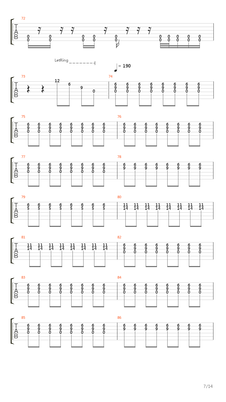 Flat 53 Song吉他谱