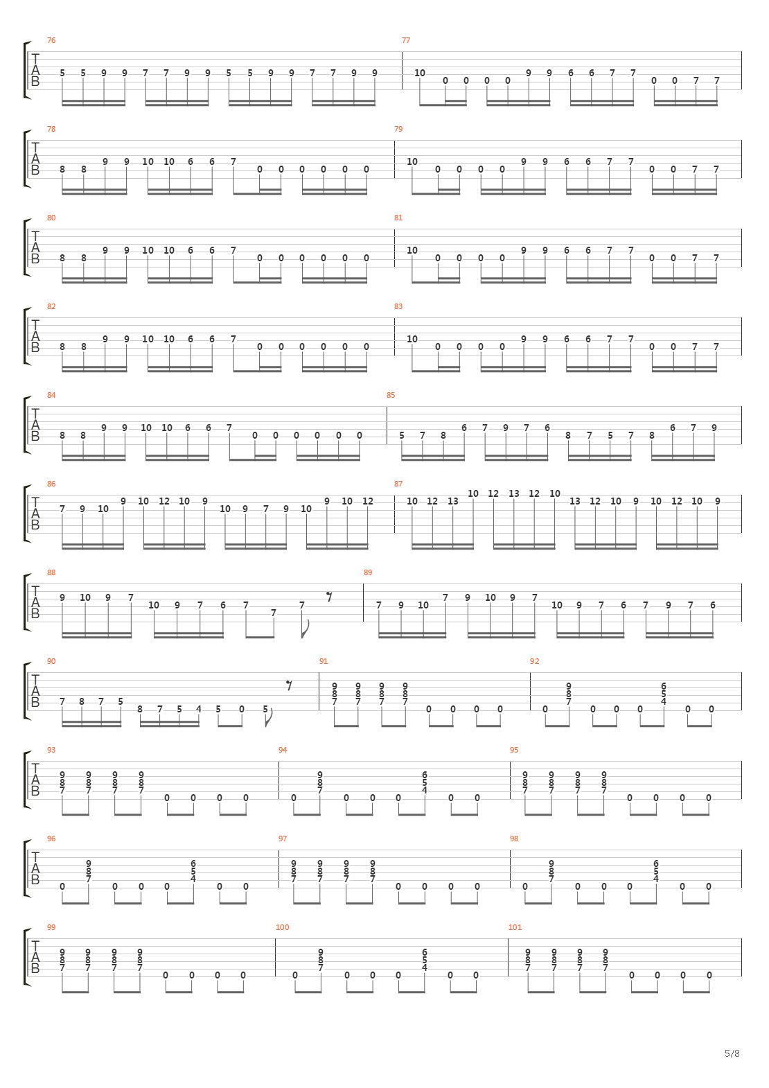 The Veldt吉他谱