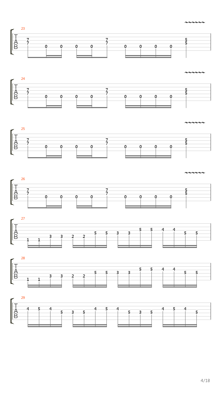 The Veldt吉他谱