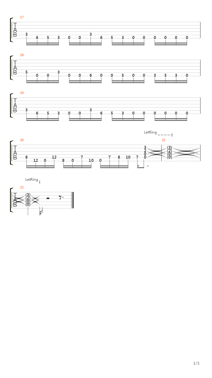 Lick Library - Metal Rhythm Guitar Week 2 Example 1吉他谱