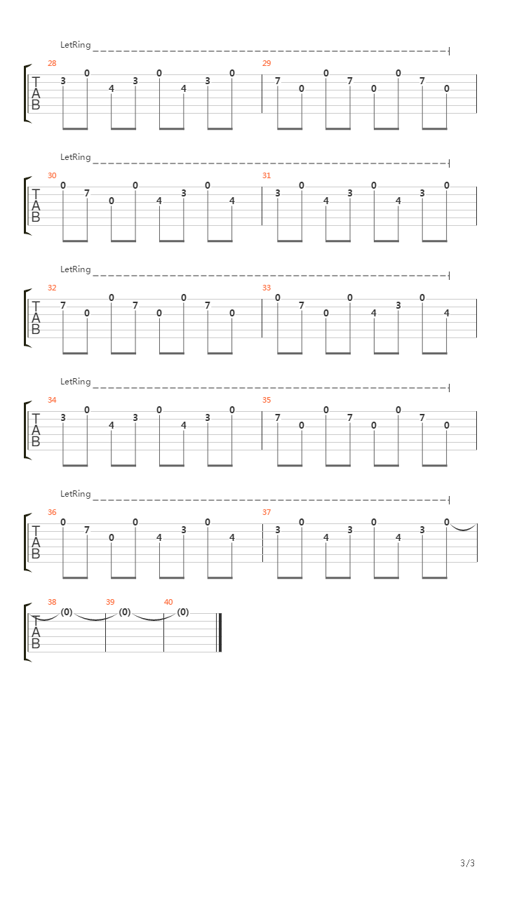 Pike 15 - Track 3吉他谱