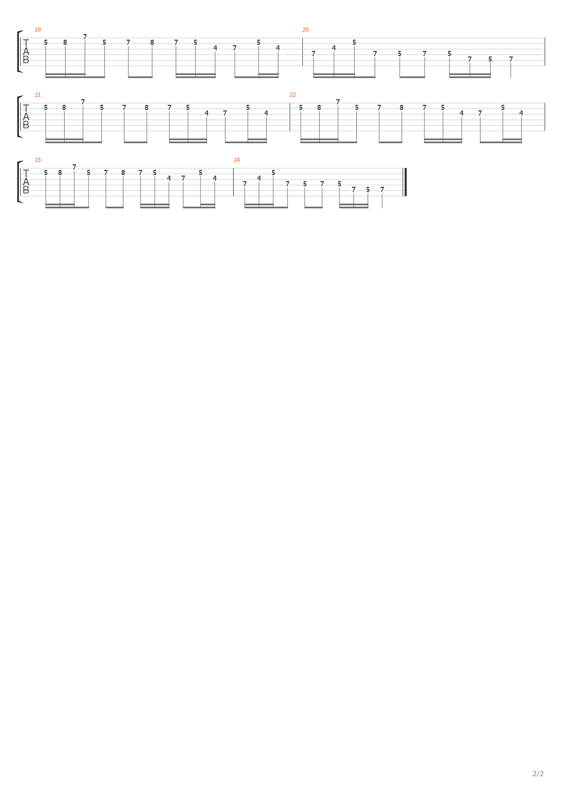 Pike 18 - Track 2吉他谱