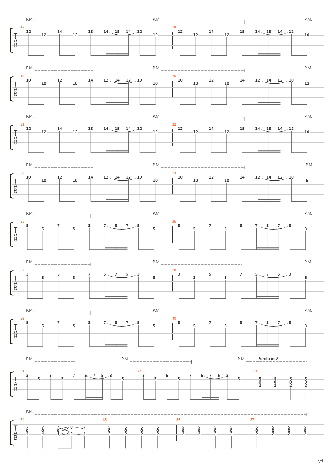 Pike 18 - Track 5吉他谱