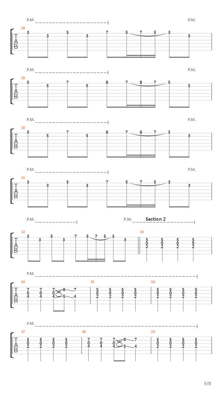 Pike 18 - Track 5吉他谱