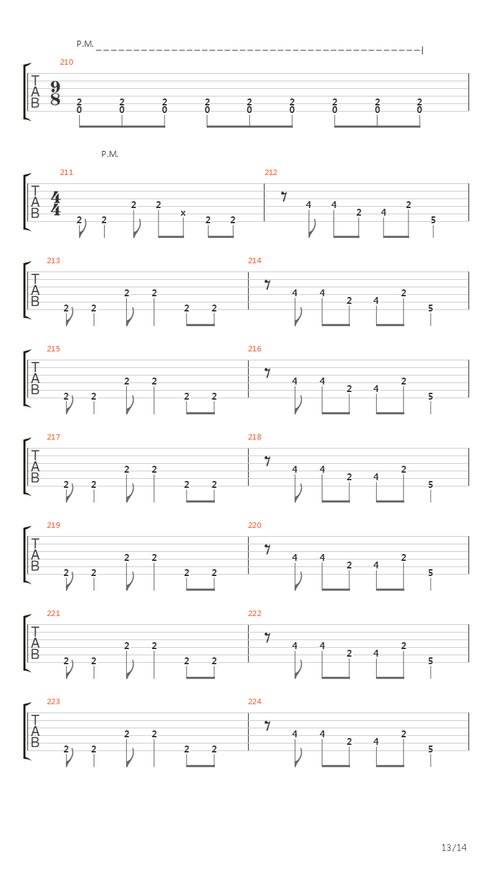 Pike 76 - Track 2吉他谱