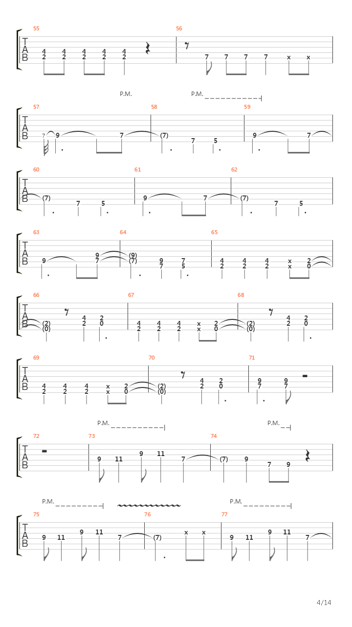 Pike 76 - Track 2吉他谱