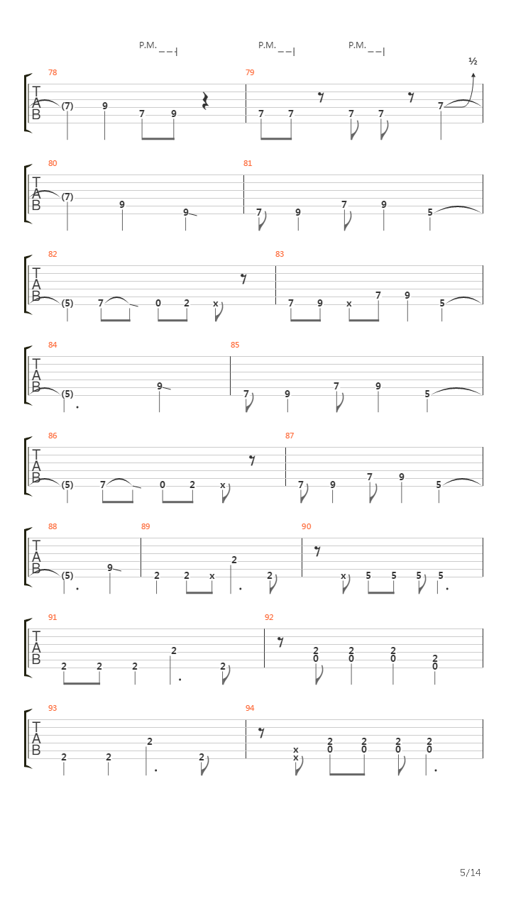 Pike 76 - Track 2吉他谱