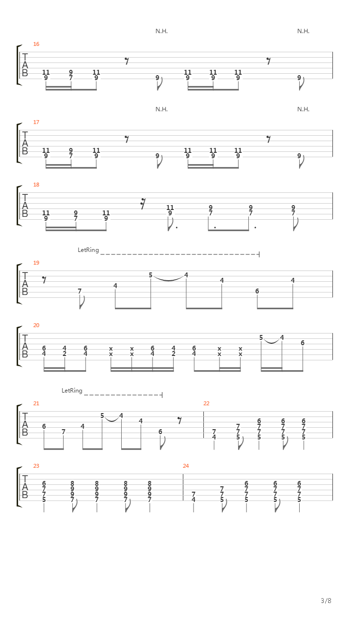 Pike 76 - Track 3吉他谱