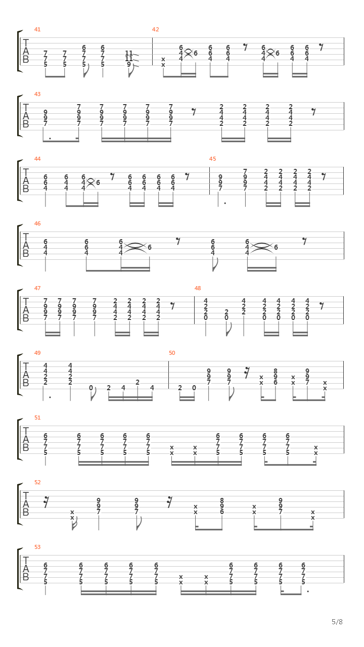 Pike 76 - Track 3吉他谱