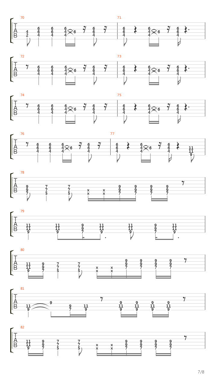 Pike 76 - Track 3吉他谱