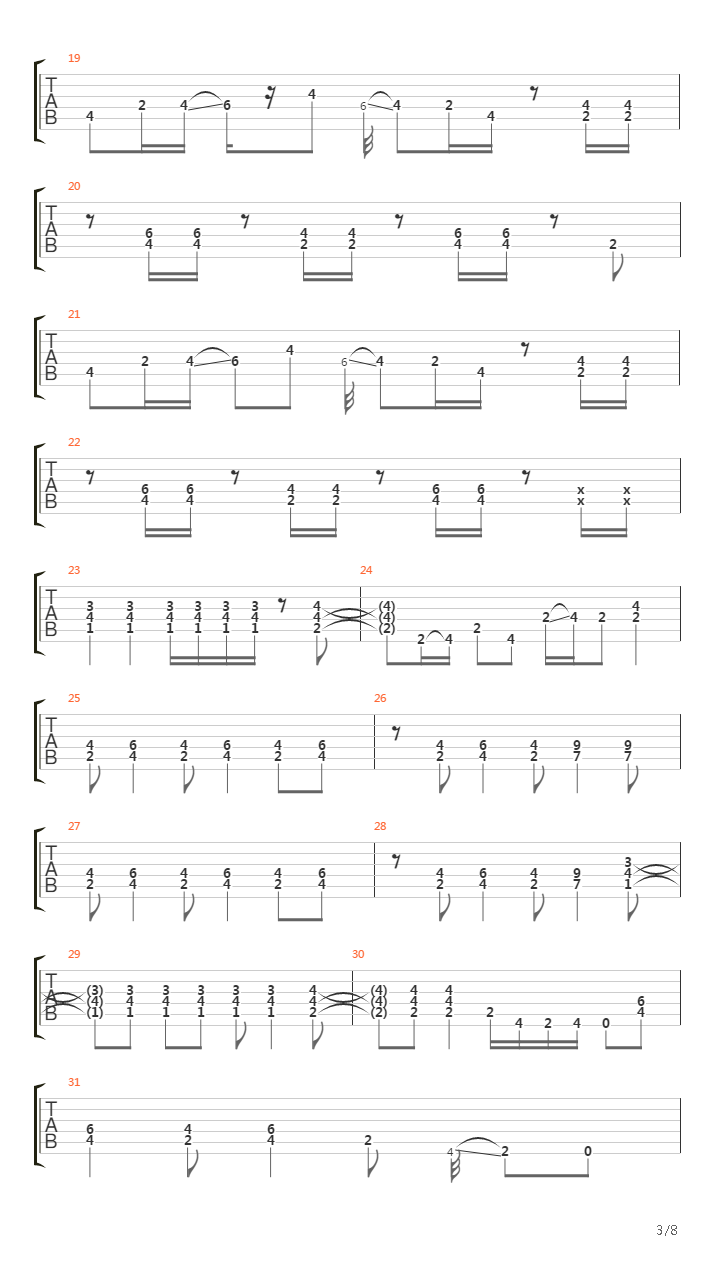 Pike 76 - Track 4吉他谱