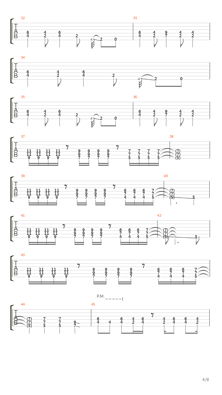 Pike 76 - Track 4吉他谱