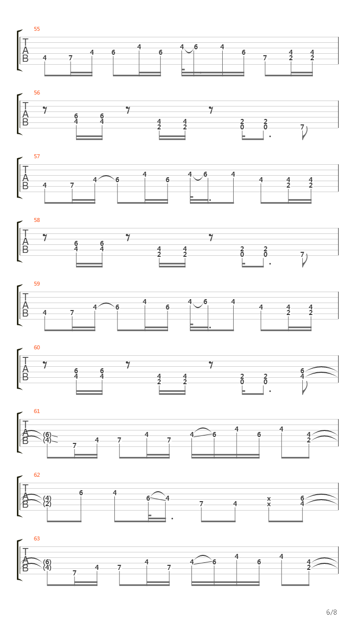 Pike 76 - Track 4吉他谱