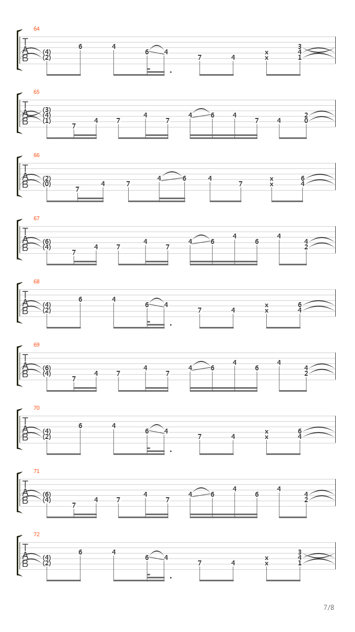 Pike 76 - Track 4吉他谱