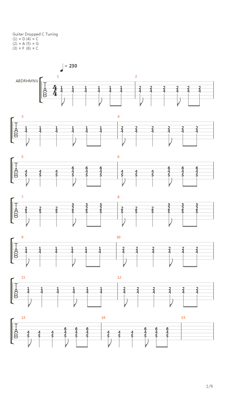 N吉他谱