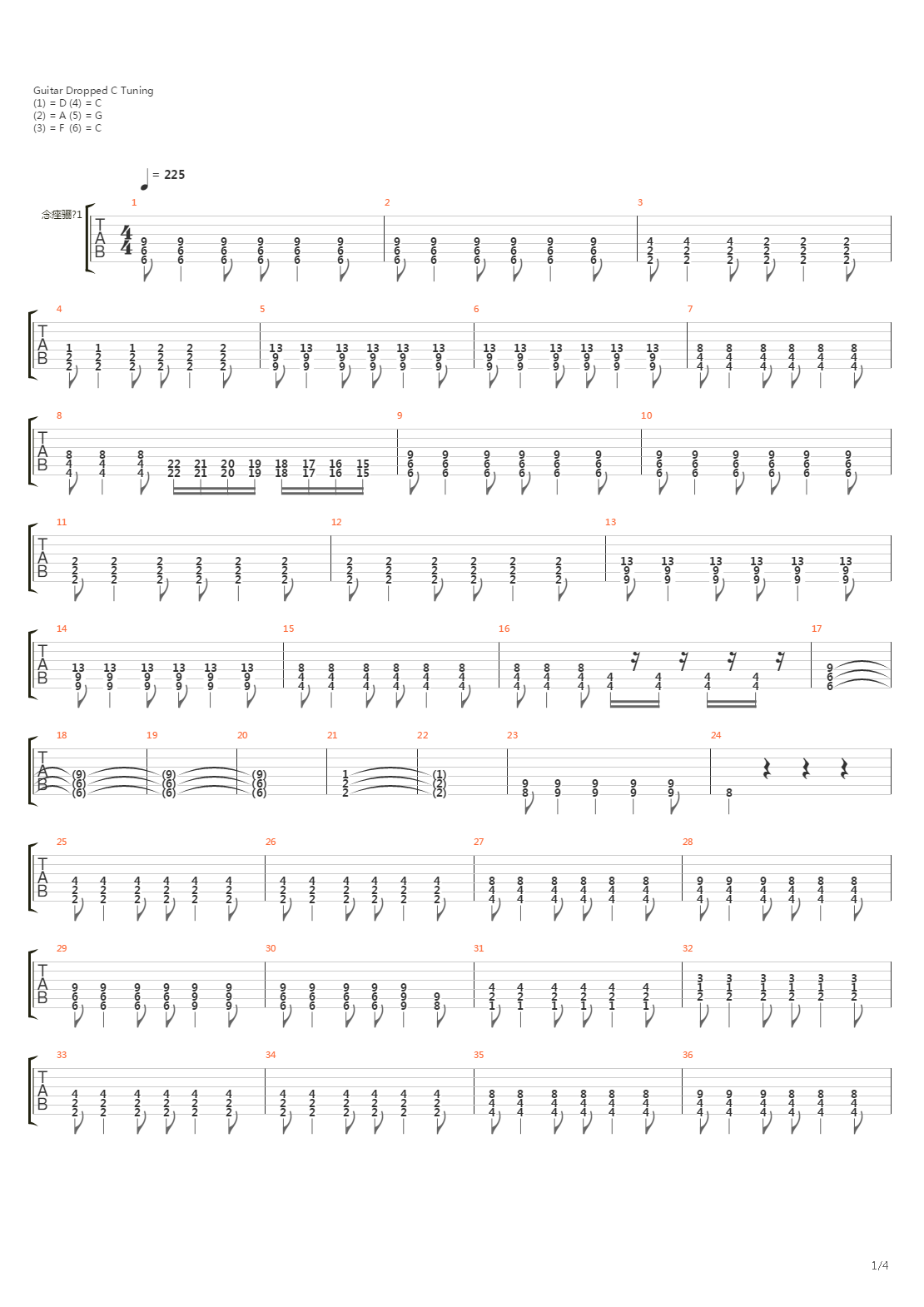 Old Machines吉他谱