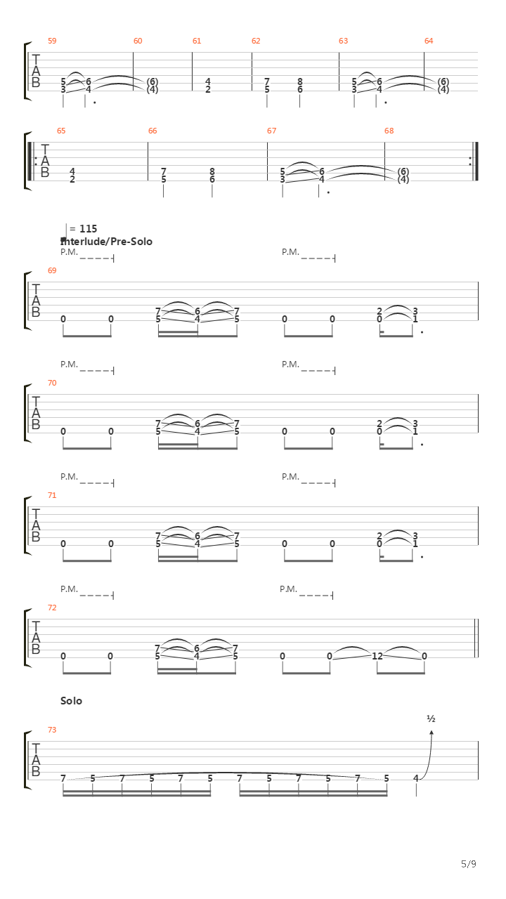 Dawn Of Meggido吉他谱