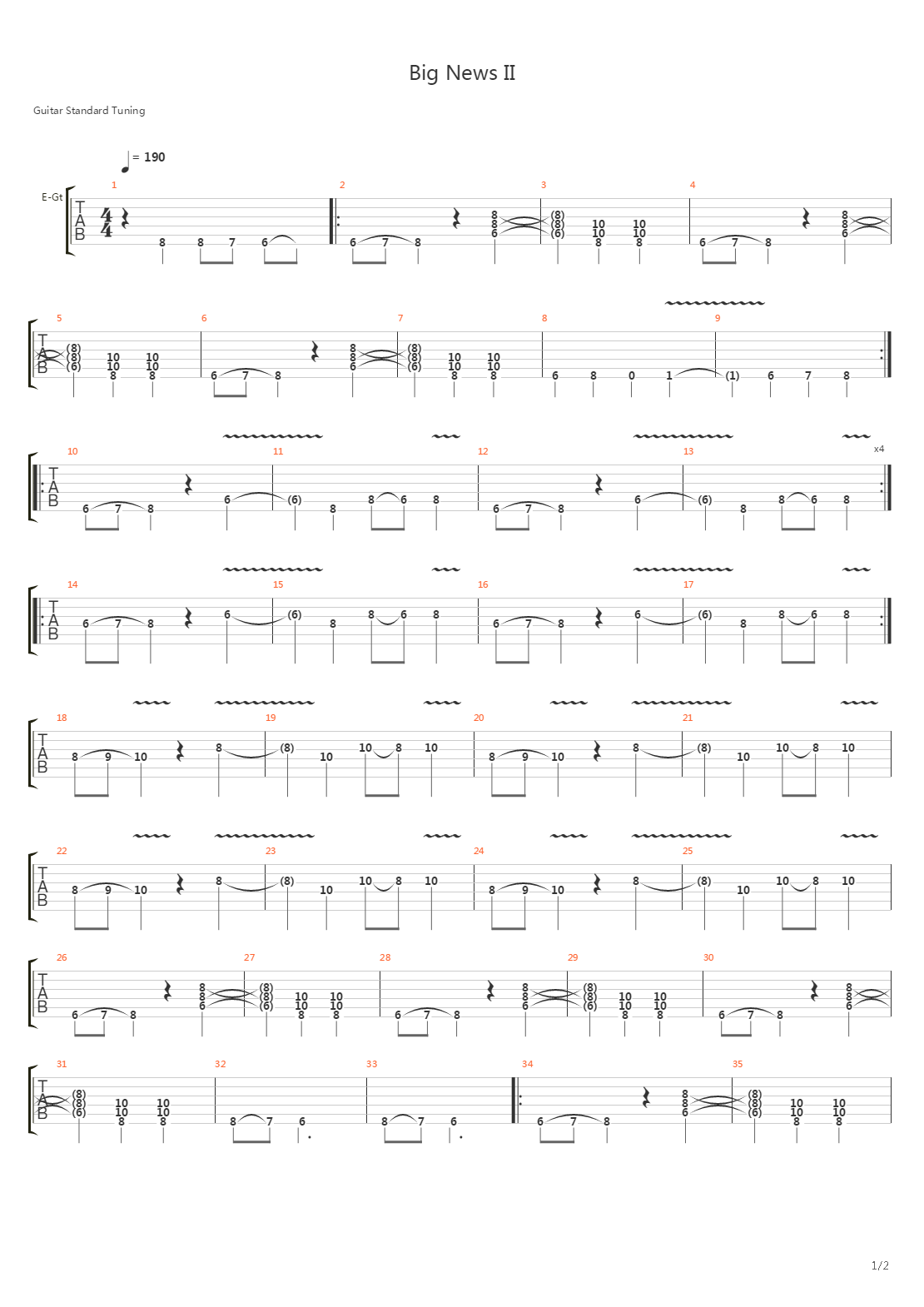 Big News 2吉他谱