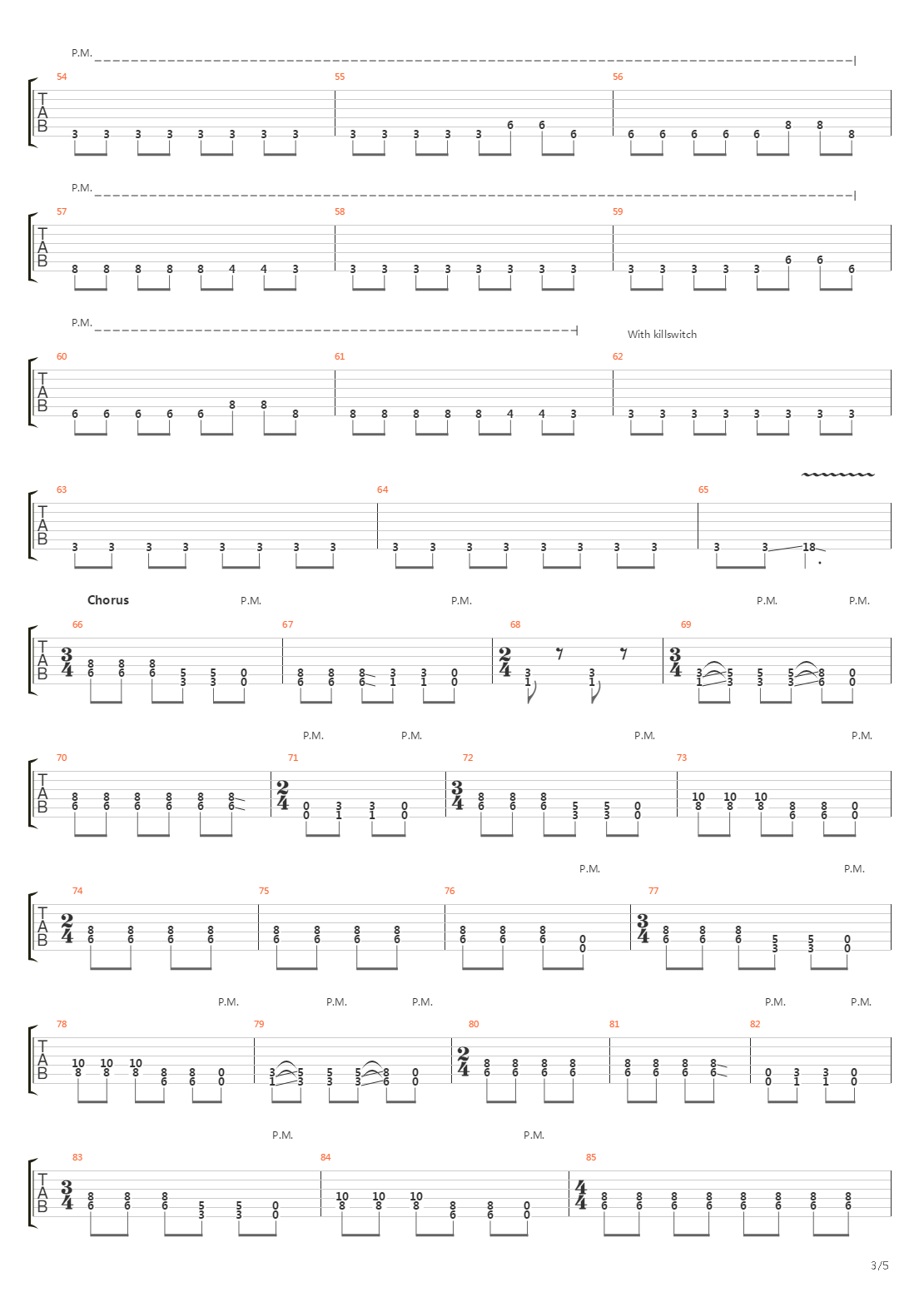 Eraser吉他谱