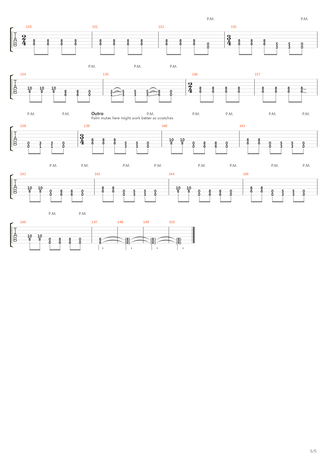 Eraser吉他谱