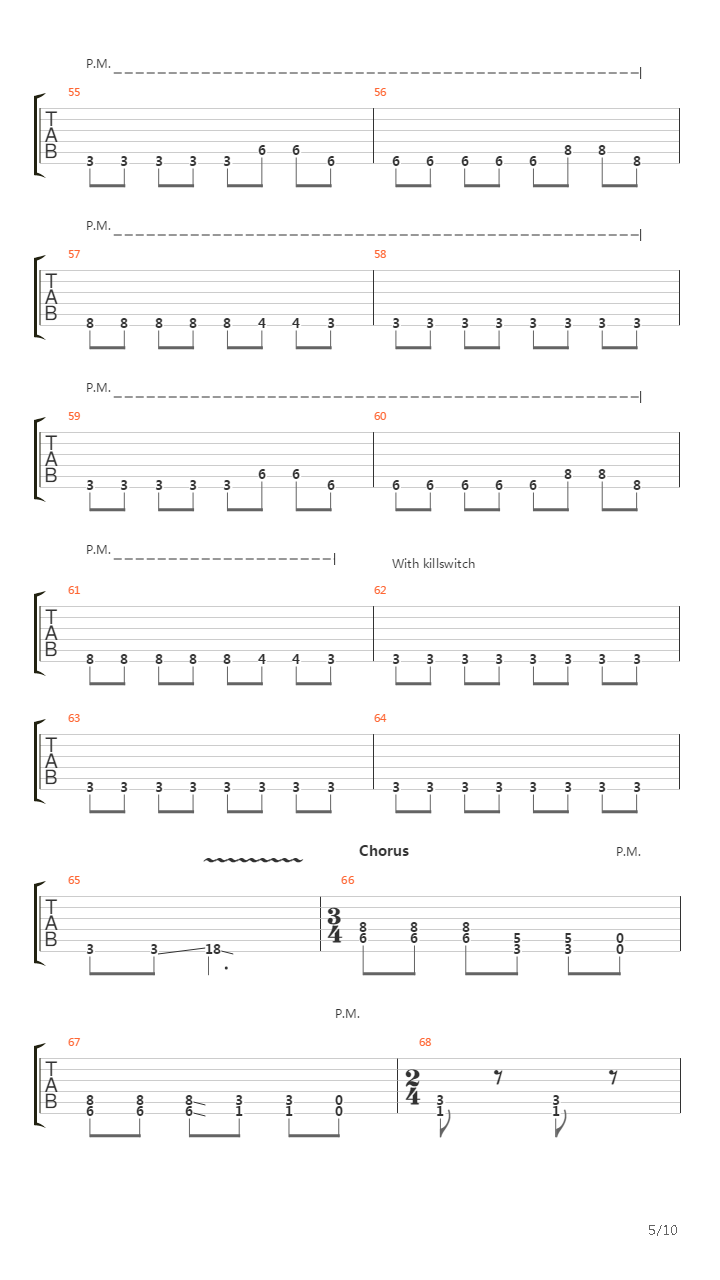 Eraser吉他谱