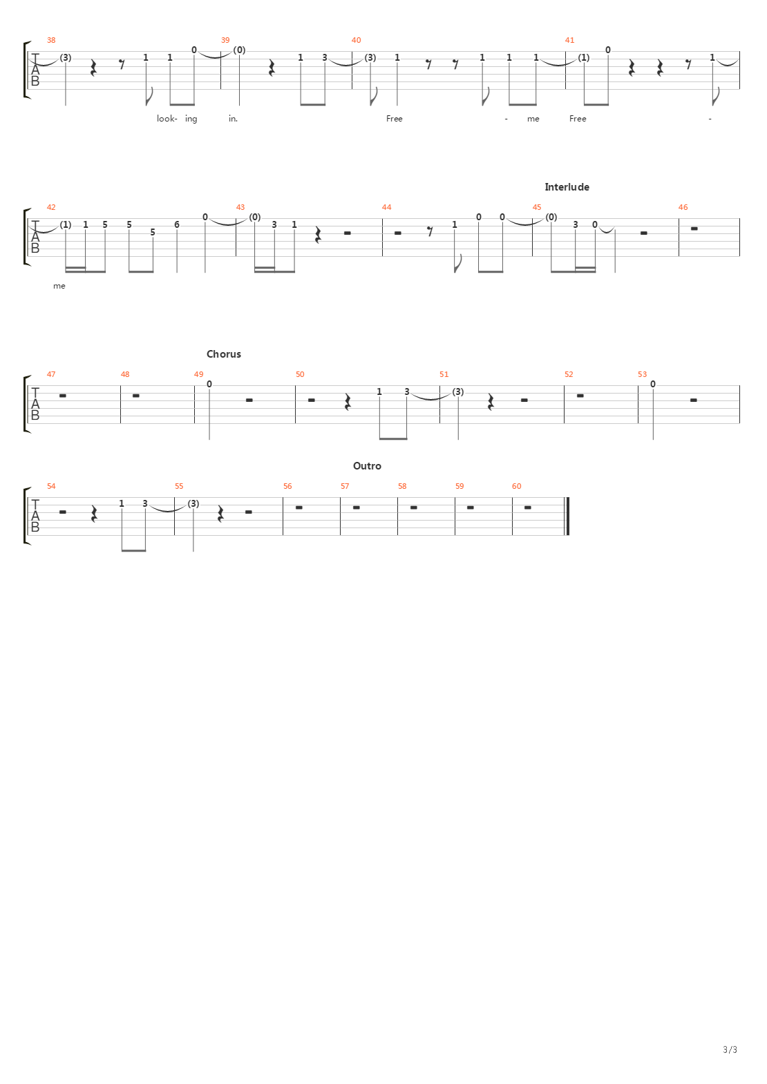 Ghost吉他谱