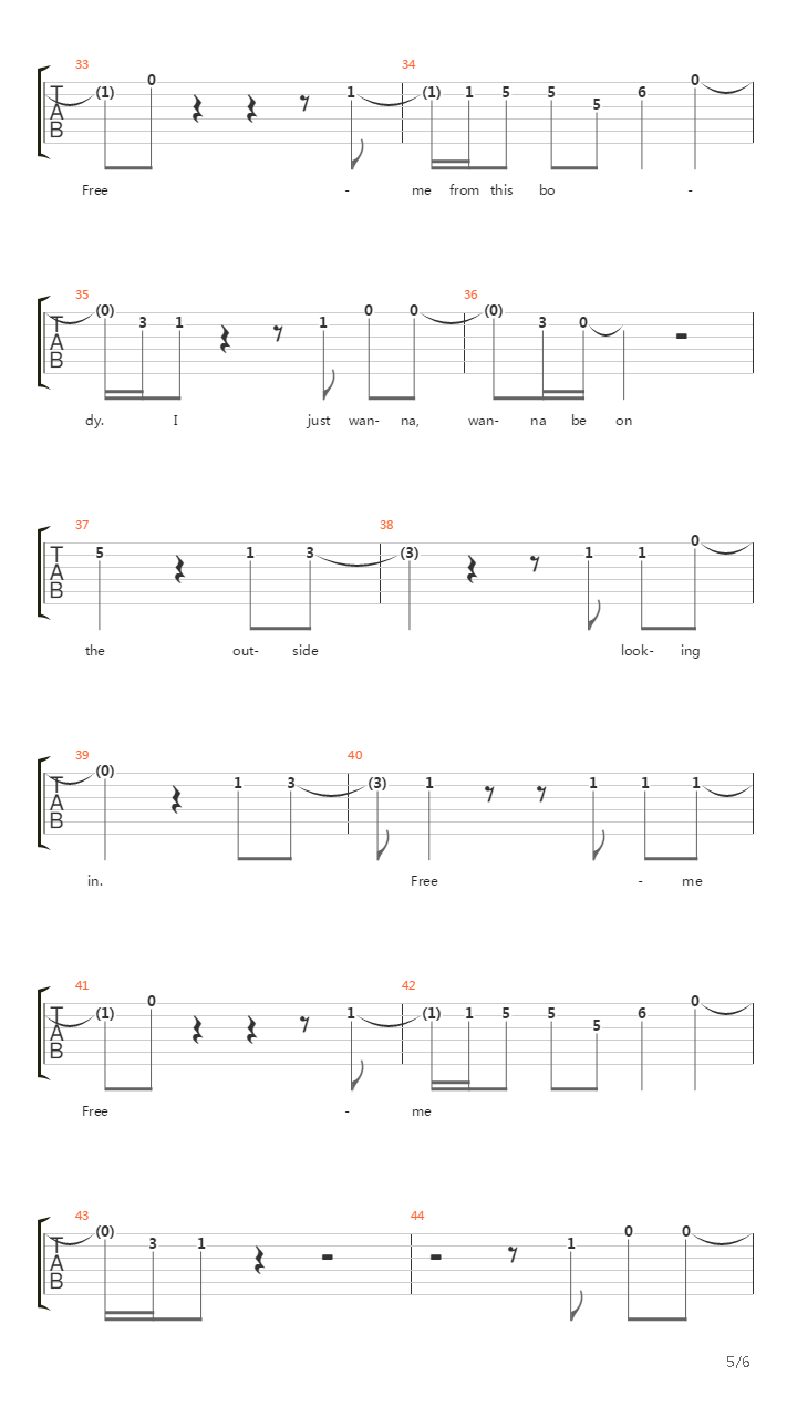 Ghost吉他谱