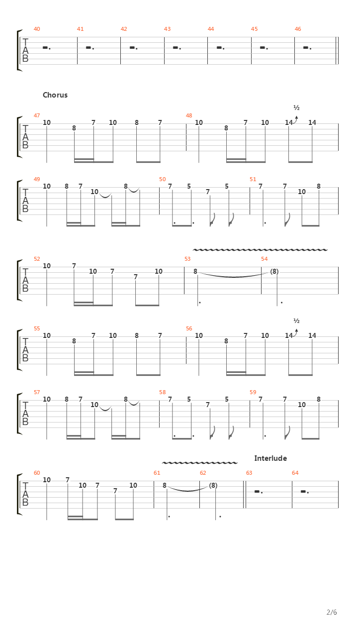 Thin Red Line吉他谱