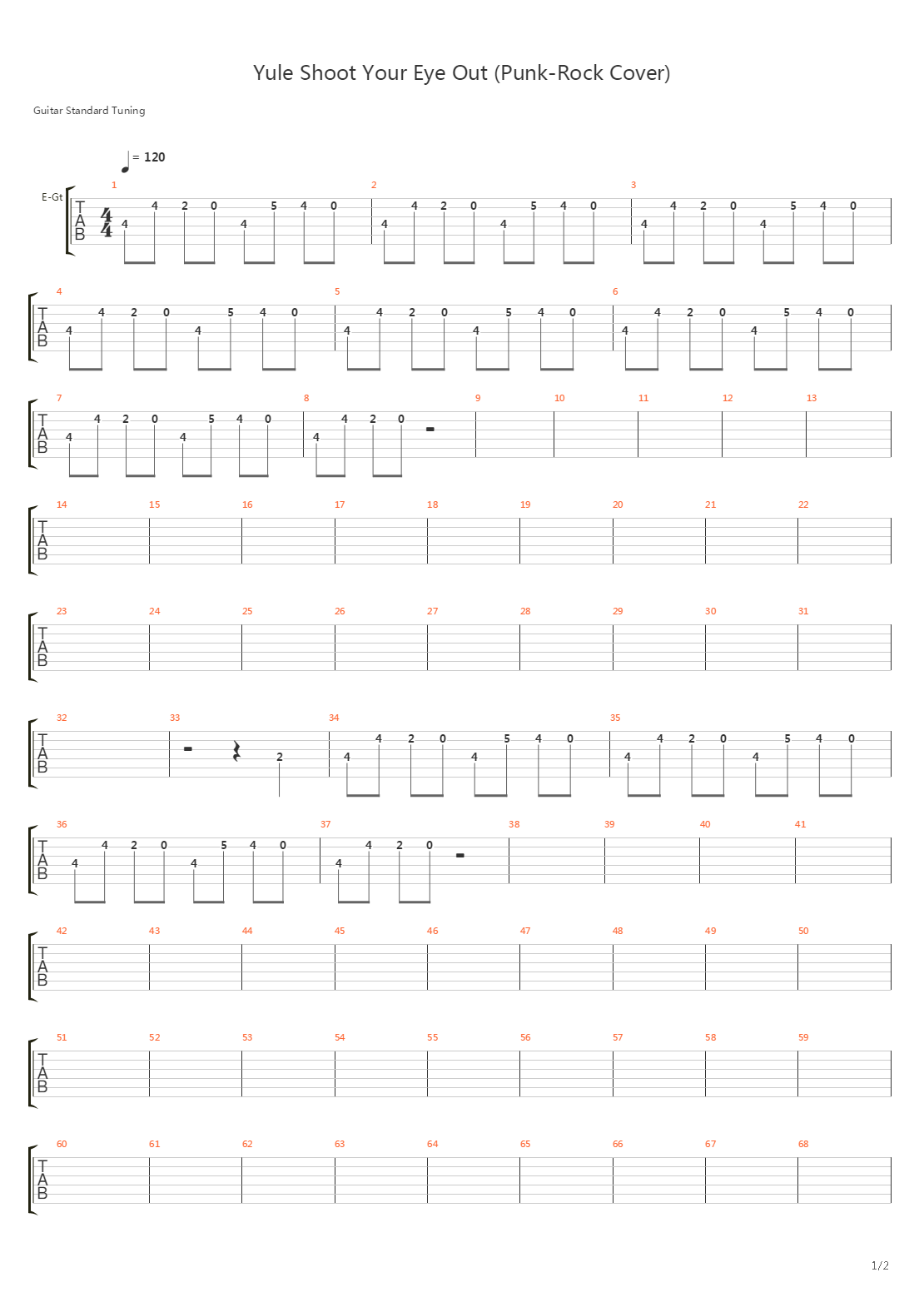 Yule Shoot Your Eye Out吉他谱